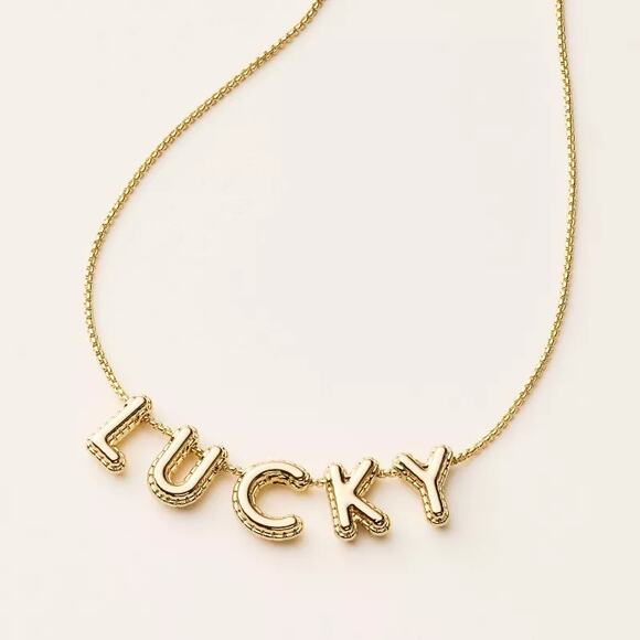 Kate Spade New York New LUCKY Geometric Bubble Chain Gold Modern Necklace - Picture 1 of 7